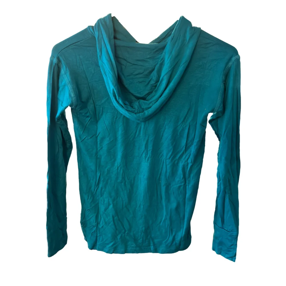 Terez Teal Long-Sleeve Hoodie with Front Pockets‎ - Girls' Size XL, NWT